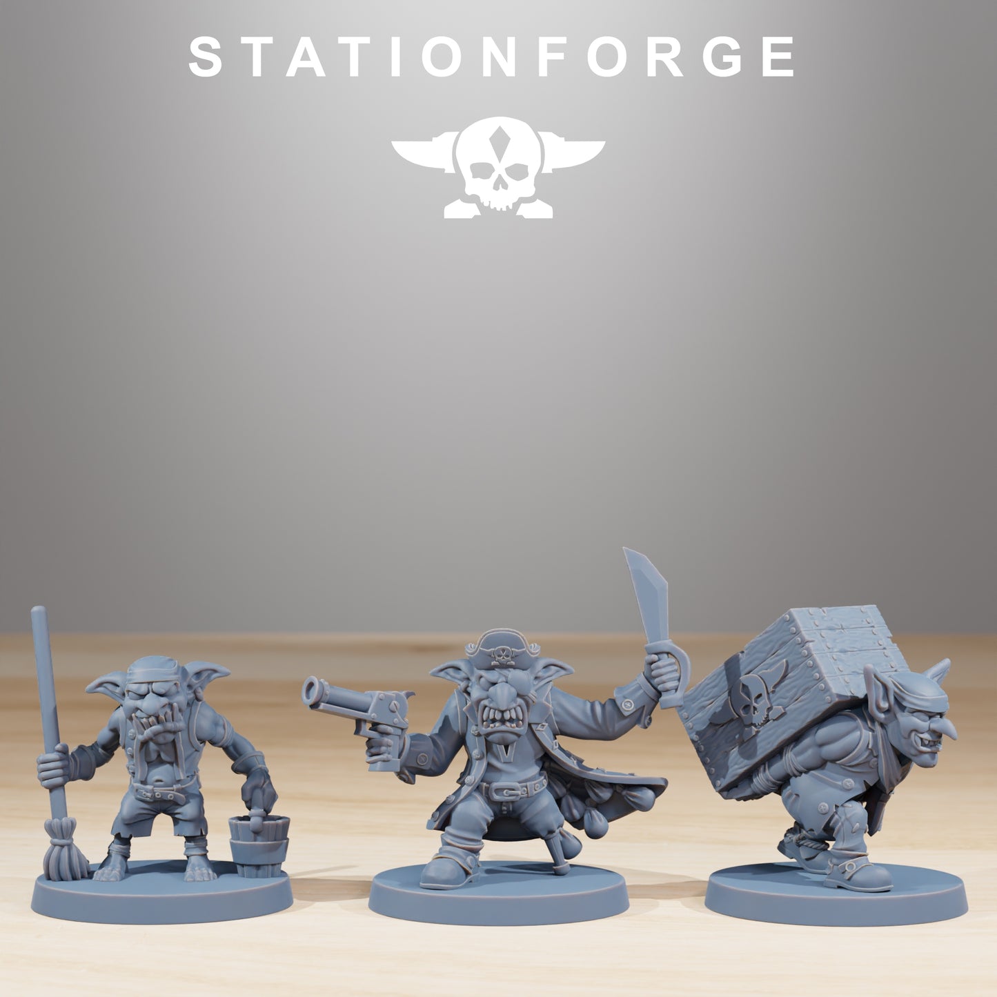 Produktfoto 28mm Tabletop Minis Stationforge: Gobs Pirates
