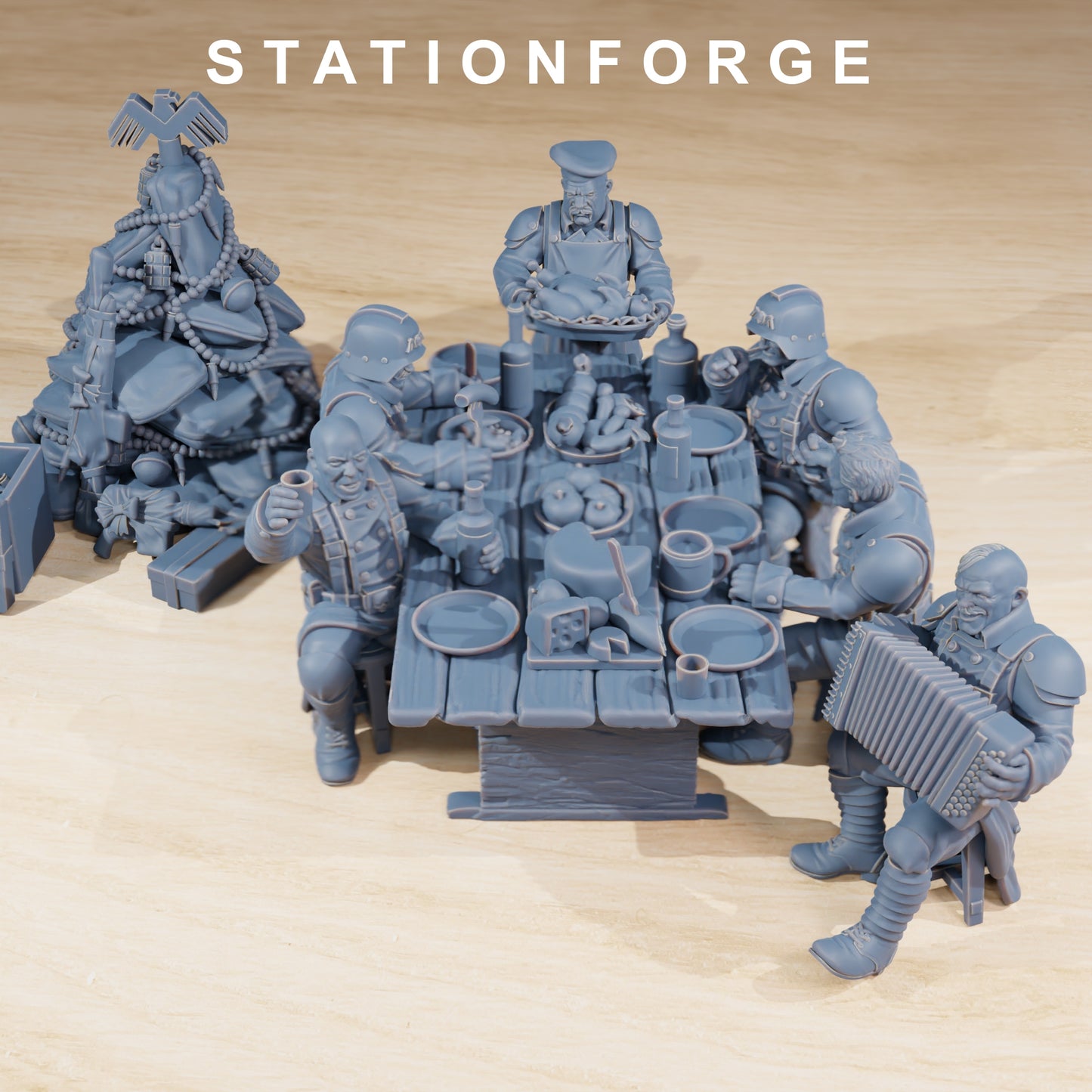 Produktfoto 28mm Tabletop Minis Stationforge: Holiday Feast