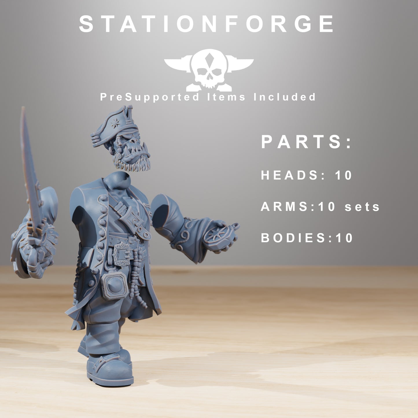 Produktfoto 28mm Tabletop Minis Heroforge: Pirates