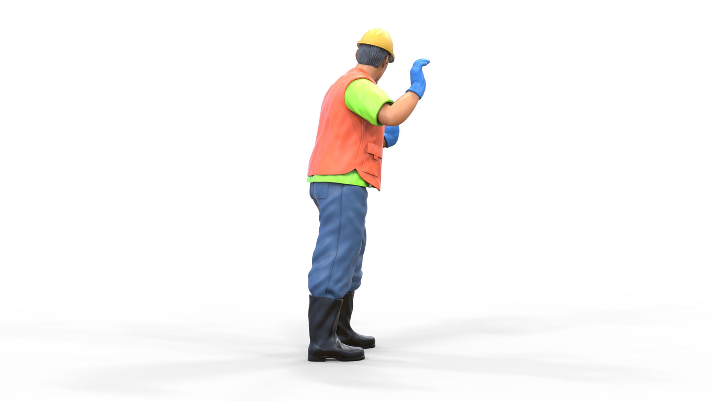 Produktfoto Diorama und Modellbau Miniatur Figur: Bauarbeiter 3