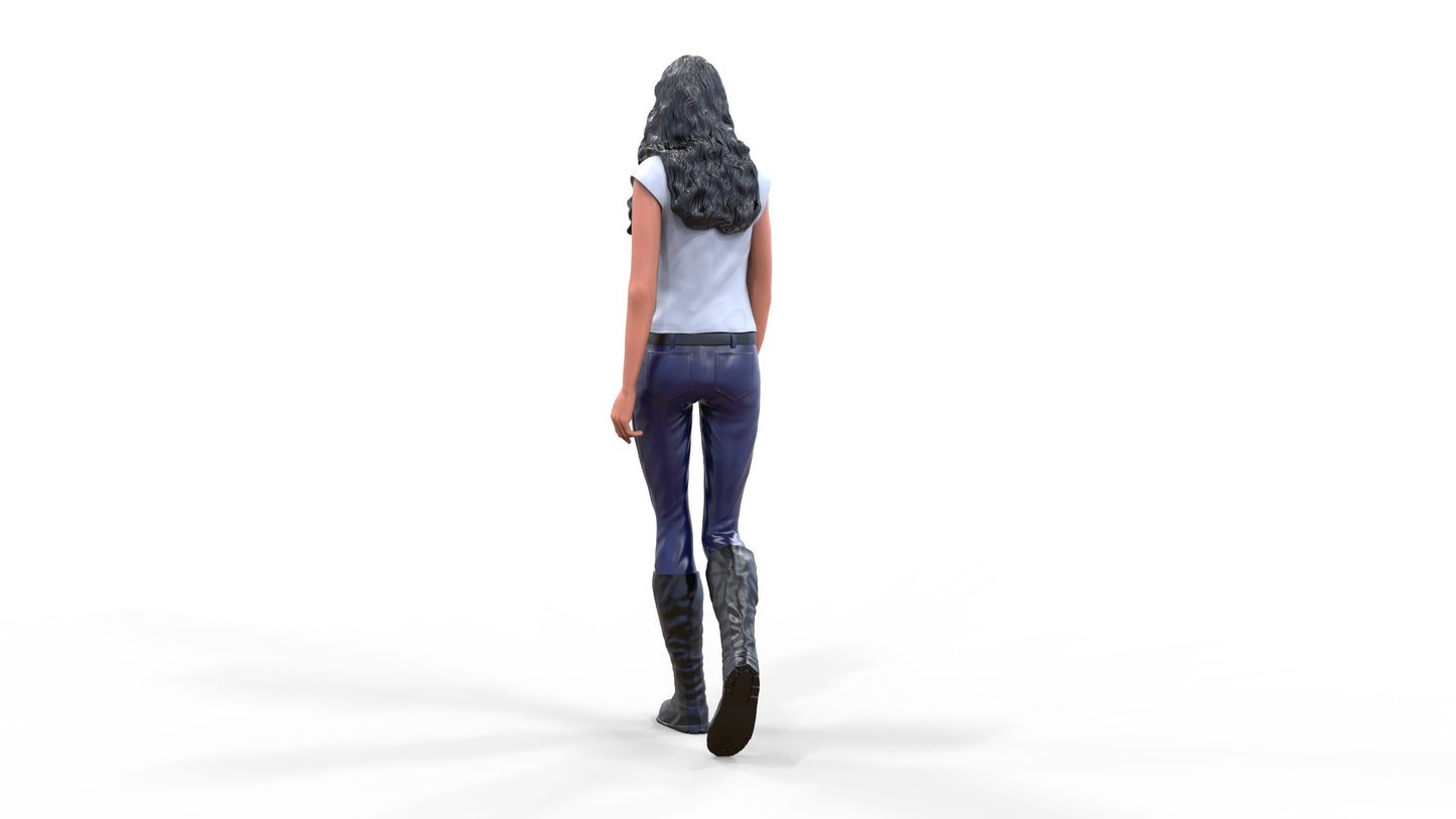 Produktfoto Diorama und Modellbau Miniatur Figur: Raser 3 - Rennfahrerin