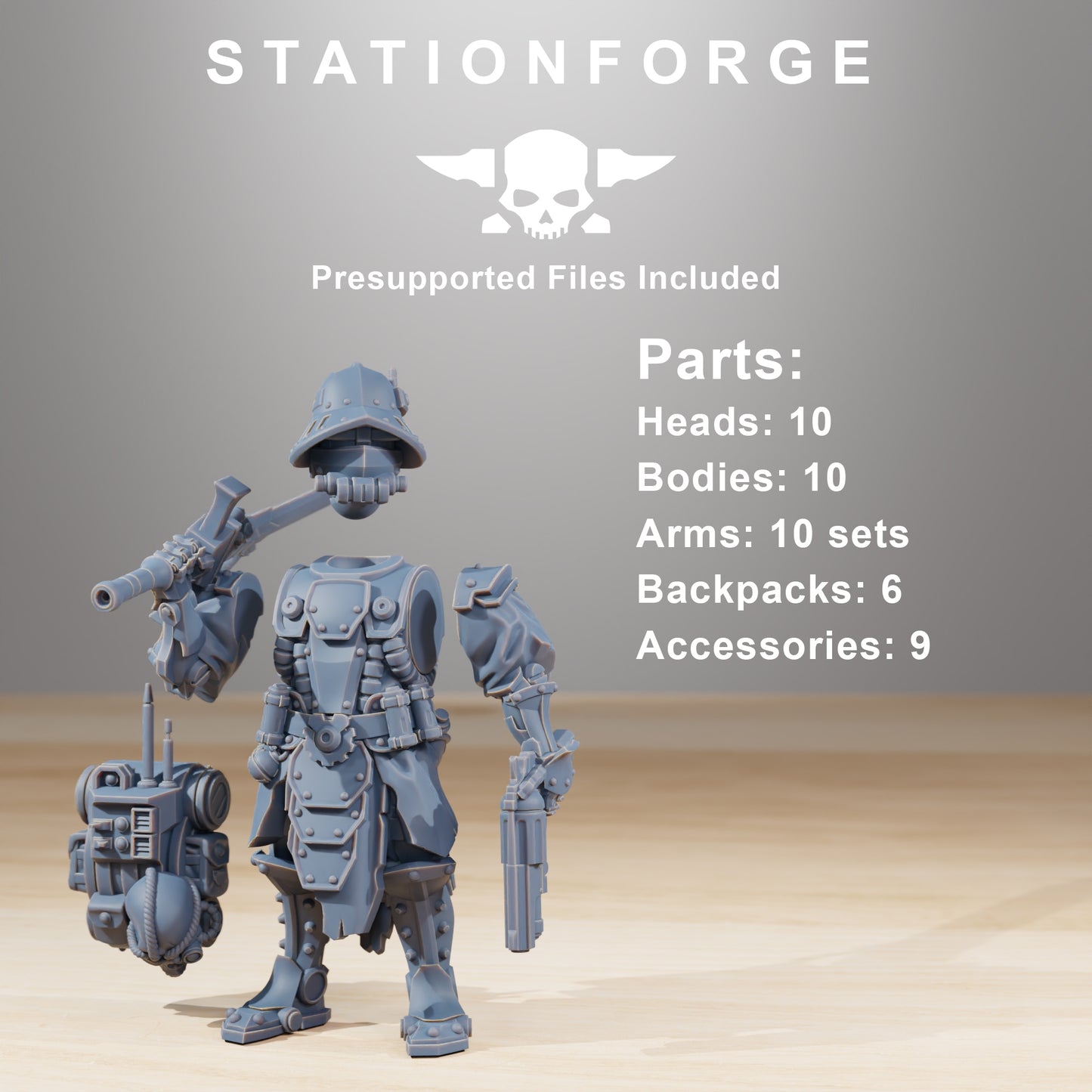 Produktfoto 28mm Tabletop Minis Stationforge: Frontliners Infantry
