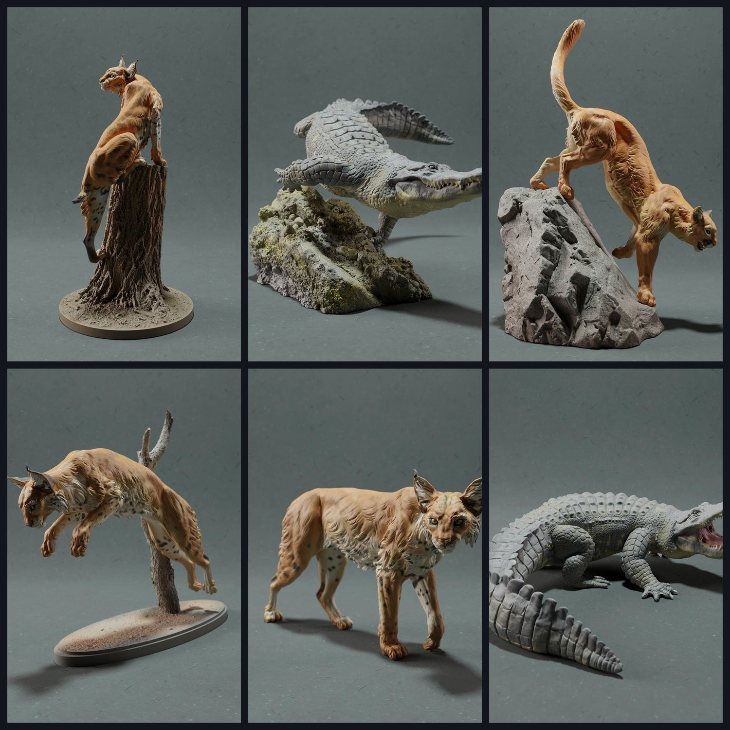 Dieses Bild ist das Kategoriebild für das Release 22_10: Nordamerikanische Tierfiguren und Tierminiaturen für Diorama