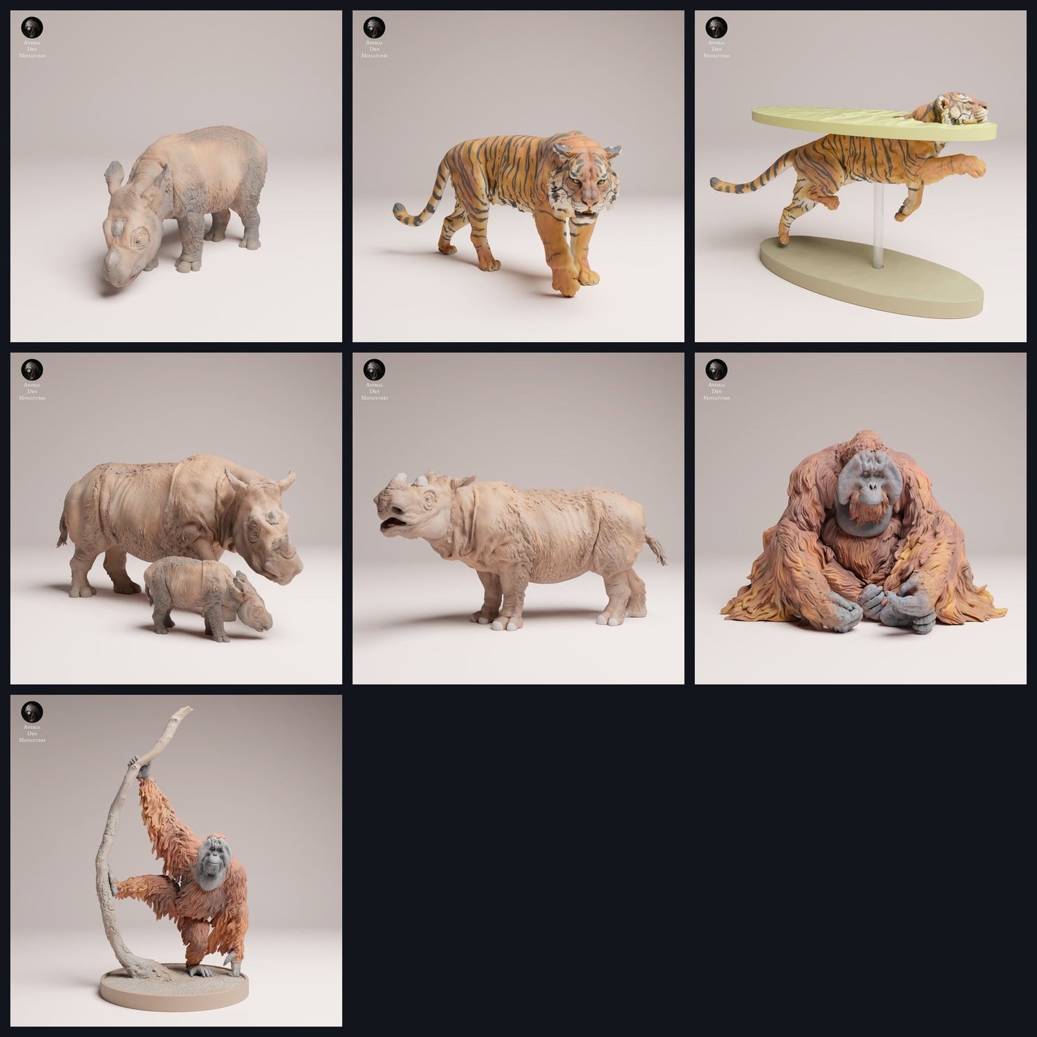 Dieses Bild ist das Kategoriebild für das Release 25_03: Sumatra-Dschungel: Tierfiguren & Tierminiaturen für Diorama
