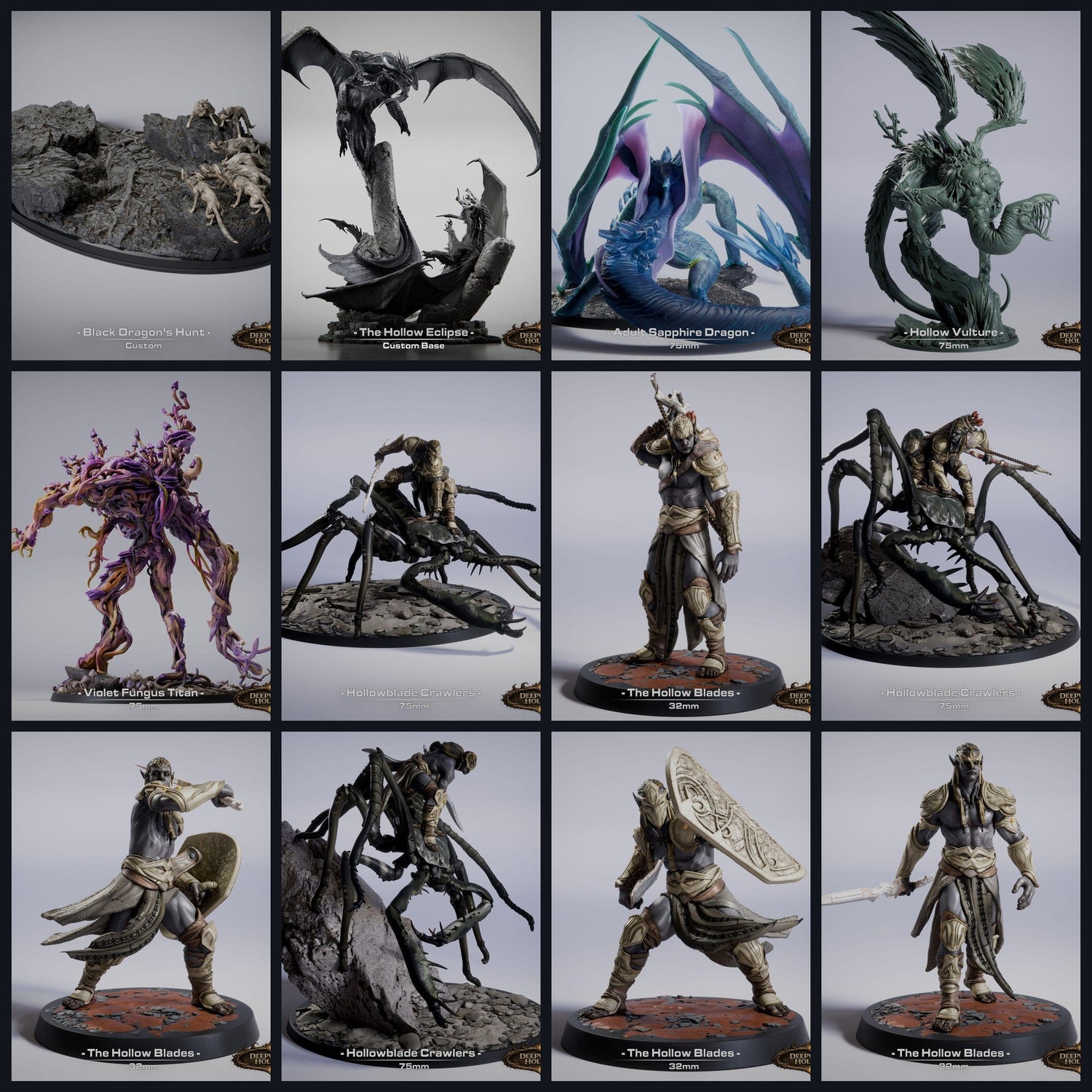 Dieses Bild ist das Kategoriebild für das Release 26_03: Rescale Miniatures – Release: Deepwood Hollow