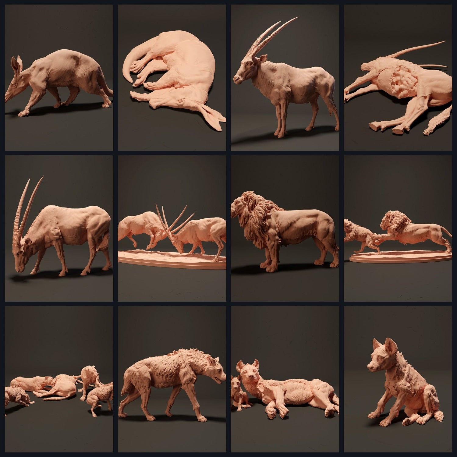 Dieses Bild ist das Kategoriebild für das Release 23_08: Namib-Wüste Tierfiguren und Tierminiaturen für Diorama & Modellbau