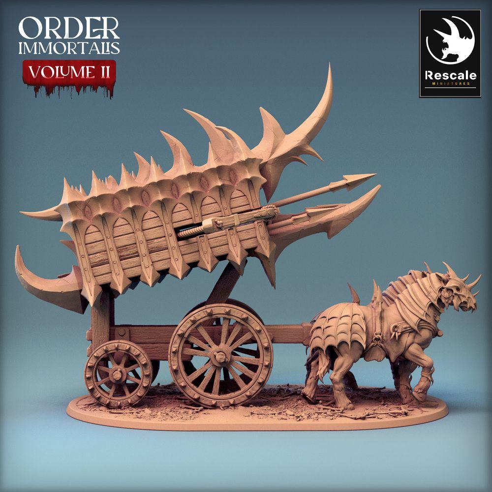 Kategoriebild Belagerungsgeräte & Artillerie (28mm, 32mm & ausgewählte 75mm) mit unbemalten Tabletop-Miniaturen oder Geländeteilen