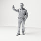 Diorama Modellbau Produktfoto 0: Stehende Figur: Deutscher Polizist in Uniform mit Anhaltegeste & Ausrüstungsgürtel (B018)