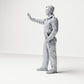 Diorama Modellbau Produktfoto 1: Stehende Figur: Deutscher Polizist in Uniform mit Anhaltegeste & Ausrüstungsgürtel (B018)