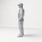 Diorama Modellbau Produktfoto 1: Stehende Figur: Polizist mit Kappe & Schutzweste (B022)