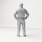 Diorama Modellbau Produktfoto 2: Stehende Figur: Polizist mit Kappe & Schutzweste (B022)
