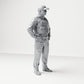 Diorama Modellbau Produktfoto 3: Stehende Figur: Polizist mit Kappe & Schutzweste (B022)