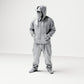Diorama Modellbau Produktfoto 0: Stehende Figur: Person mit Kapuzenjacke, Basecap & Gesichtstuch, Hände in den Taschen (B034)