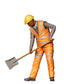 Diorama Modellbau Produktfoto 2: Diorama Figuren-Set: Gleisarbeiter und Bahninstandhaltung Figuren-Set (Nr. S44) - 7 Figuren