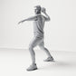 Diorama Modellbau Produktfoto 1: Stehende Figur: Sportler in Wurfpose mit Ball in der rechten Hand (B041)