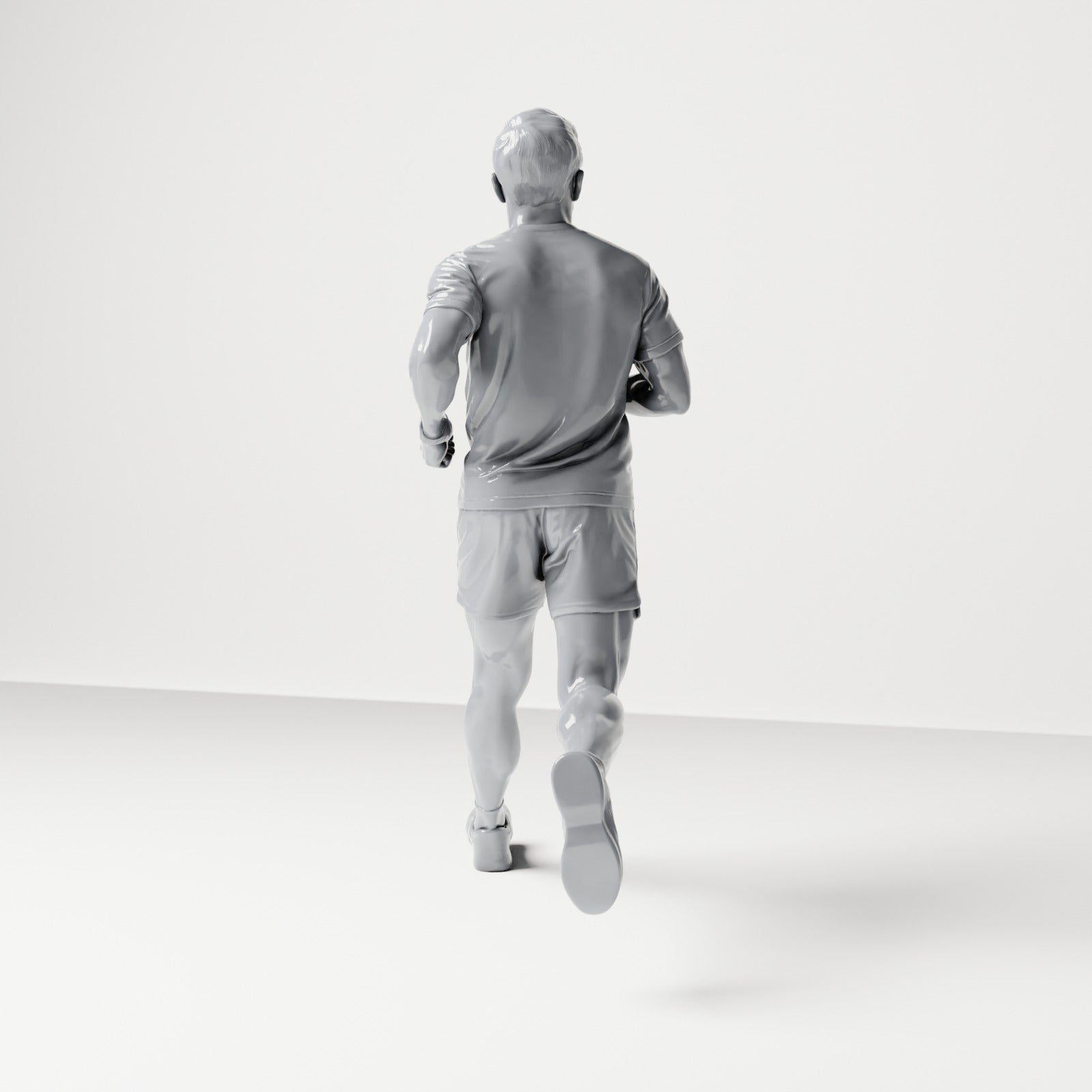 Diorama Modellbau Produktfoto 2: Gehende Figur: Jogger in Sportkleidung (B043)