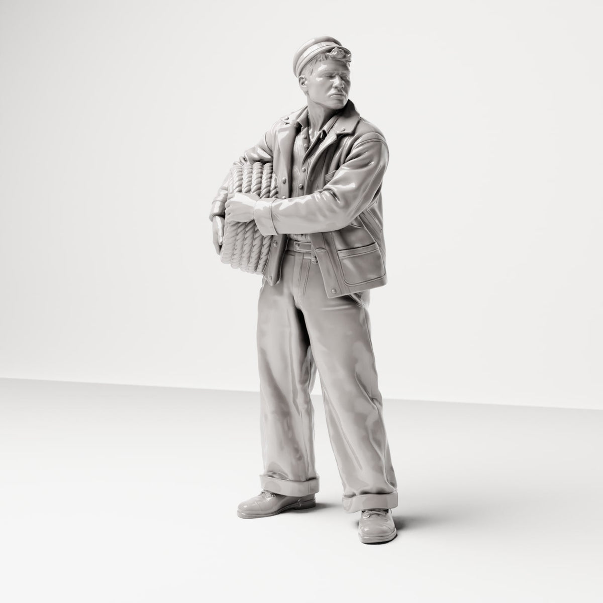 Diorama Modellbau Produktfoto 4: Diorama Figuren-Set: Historische Hafen- und Dockarbeiter der 1920er-1930er