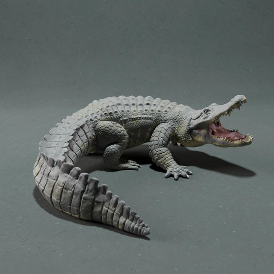 Produktfoto Tier Figur Diorama, Modellbau: 0: Wildtier Figur: Amerikanischer Alligator – Angriffspose (Ref 01_01_78)