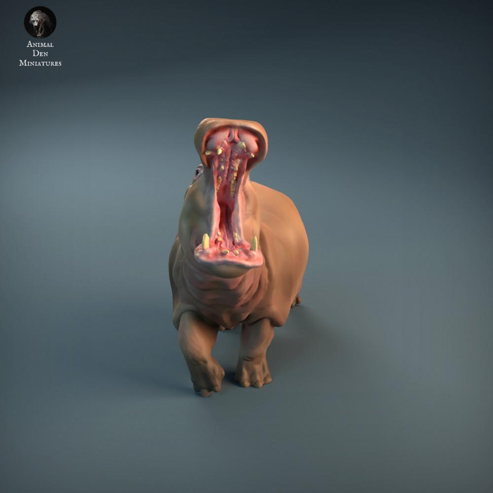 Produktfoto Tierfigur Animal Den Miniatures 1: Wildtier Tierfigur: Wütendes Nilpferd (21_12_04)