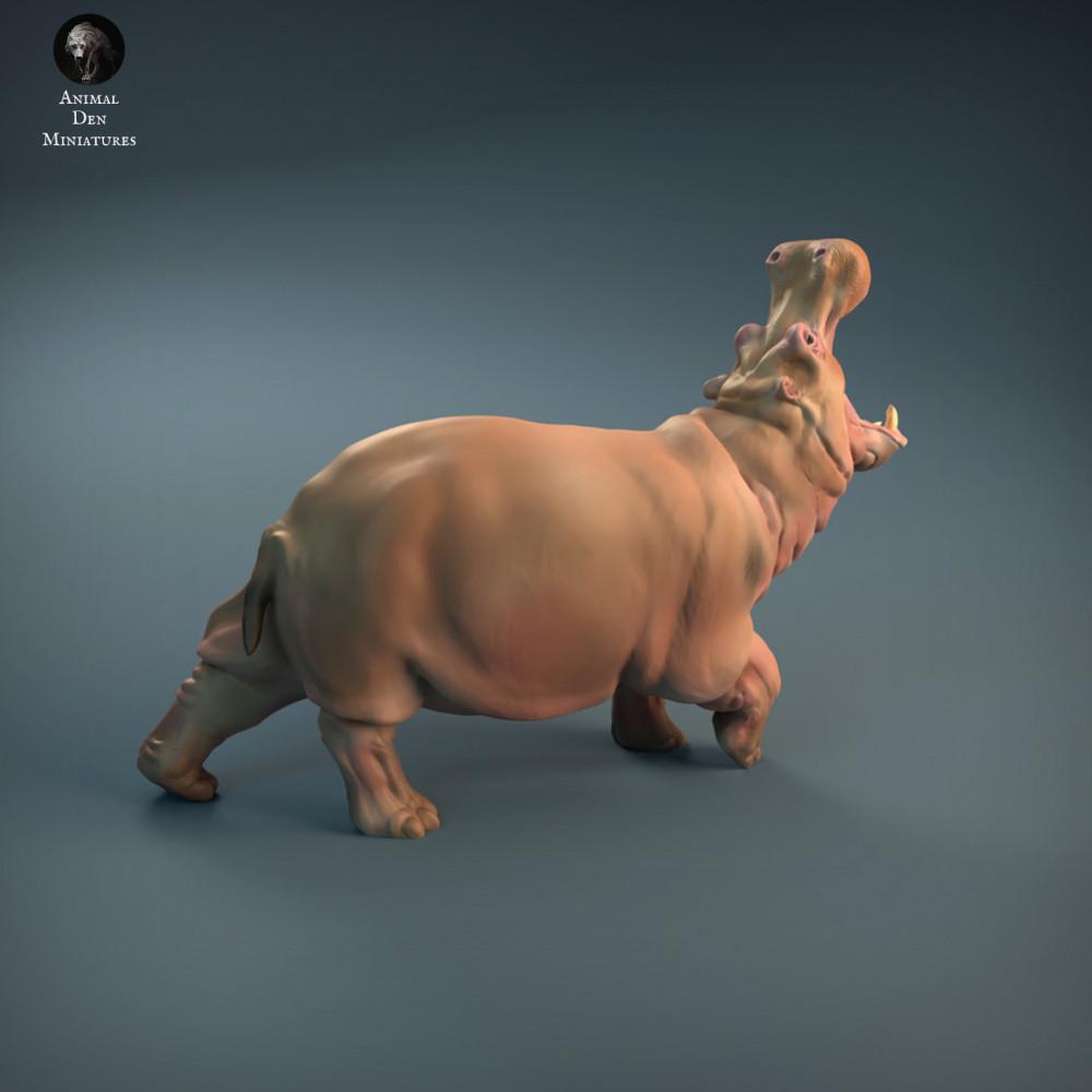 Produktfoto Tierfigur Animal Den Miniatures 2: Wildtier Tierfigur: Wütendes Nilpferd (21_12_04)