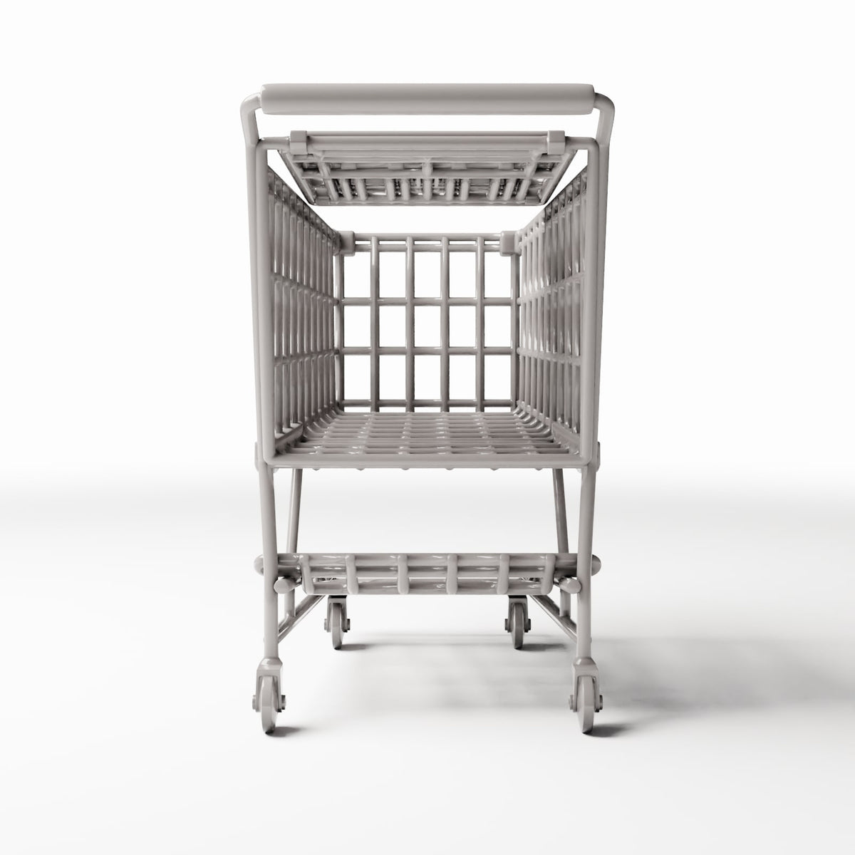 Diorama Modellbau Produktfoto 2: Diorama Markt: Einkaufswagen mit offenem Korb (Ref. 1064D)