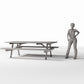 Diorama Modellbau Produktfoto 1: Diorama Park: Picknicktisch mit Sitzbänken (Ref. 1079D)