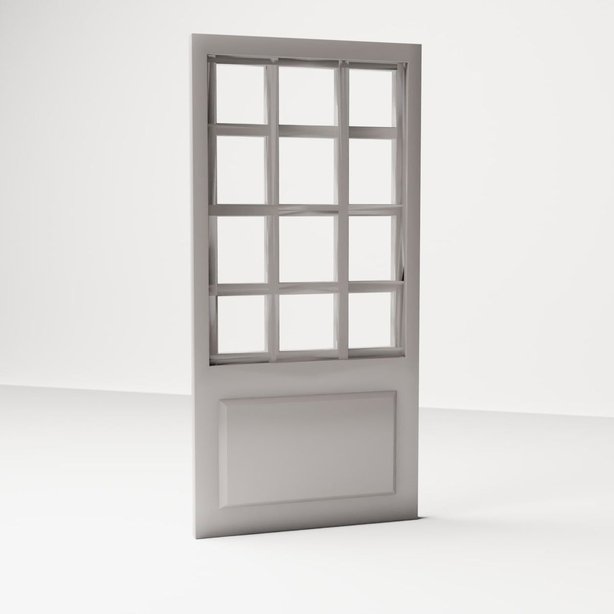 MyPortal 129 3: Diorama Gebäudedetails: Klassische Tür mit Sprossenfenster (Ref. 129D)