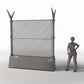 Diorama Modellbau Produktfoto 1: Diorama Militär: Doppelter Sicherheitszaun mit Betonsockel (Ref. 1685D)