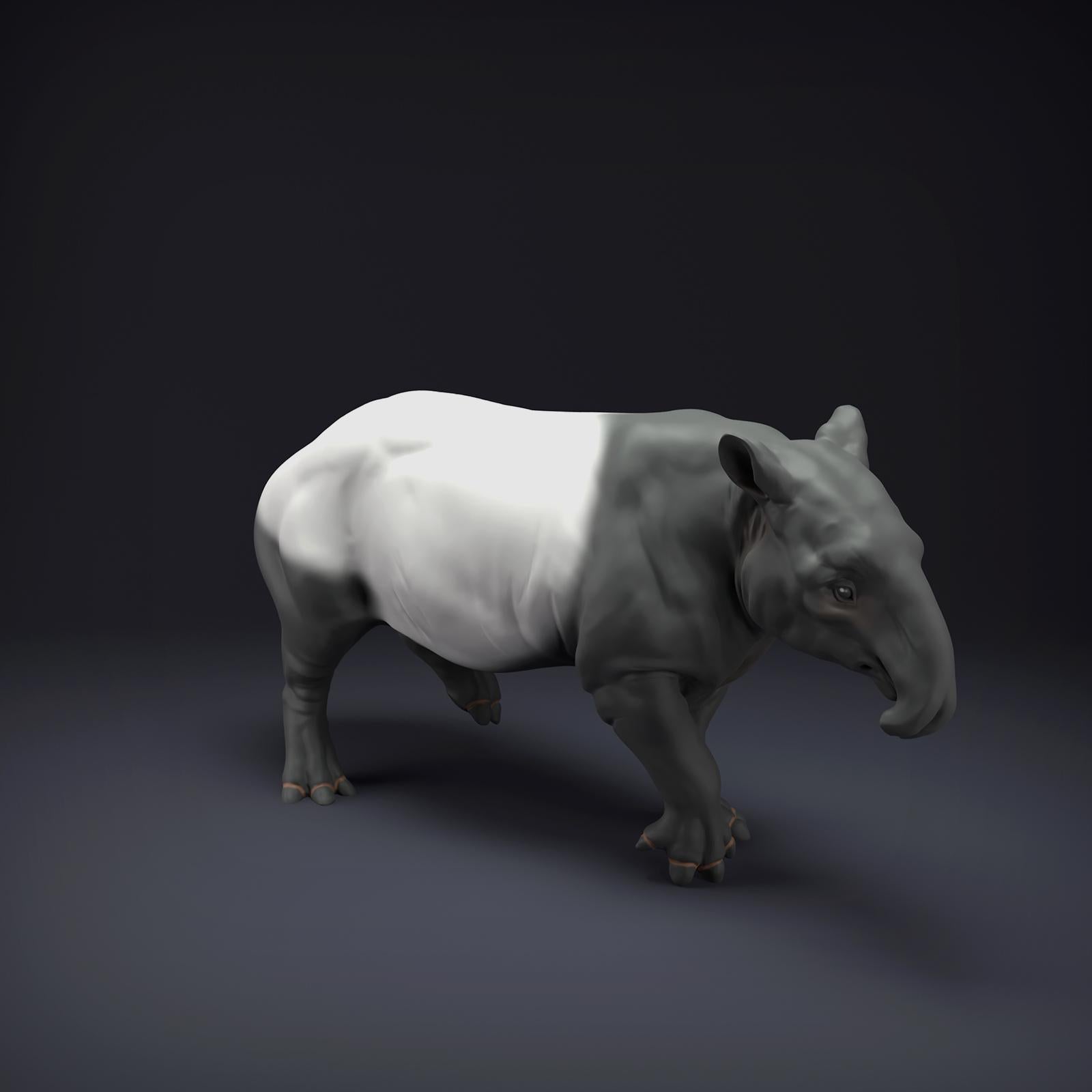 Produktfoto Tier Figur Diorama, Modellbau: 0: Dschungel Tier Figur: Malaiischer Tapir (Ref 01_01_86)