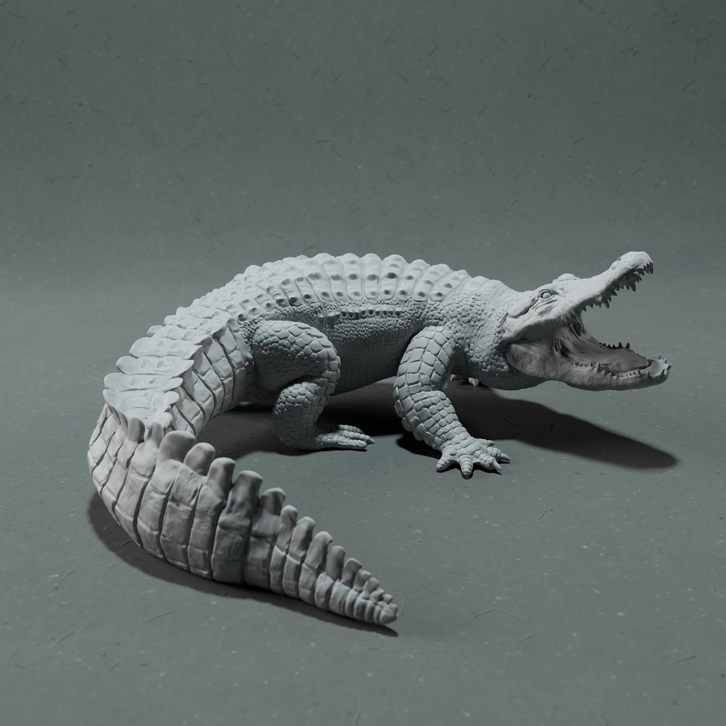 Produktfoto Tier Figur Diorama, Modellbau: 0: Wildtier Figur: Amerikanischer Alligator – Angriffspose (Ref 01_01_78)