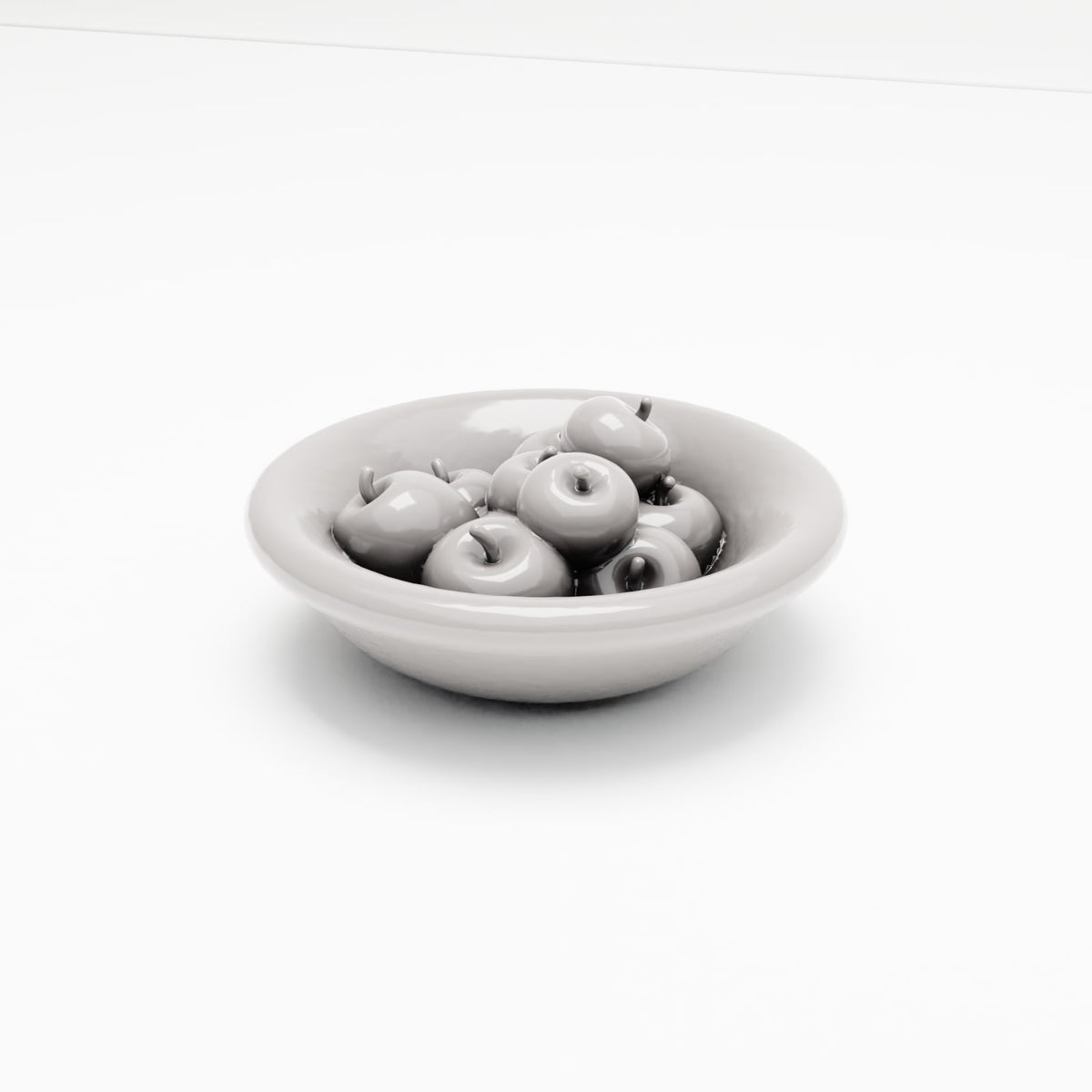 MyPortal 204 0: Diorama Küche & Tafel: Obstschale mit Äpfeln (Ref. 204D)
