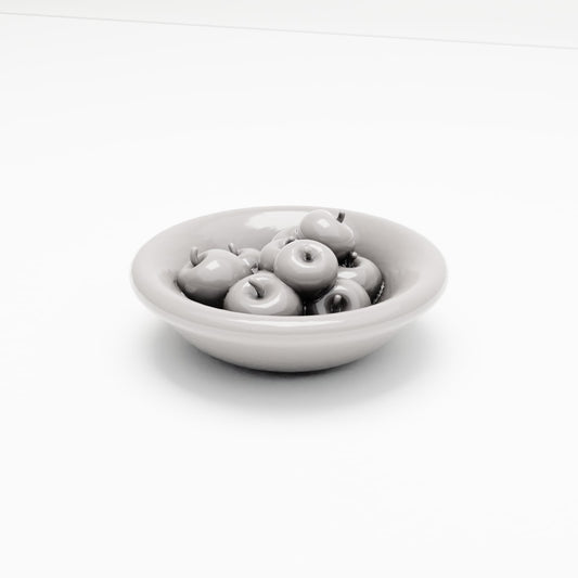MyPortal 204 0: Diorama Küche & Tafel: Obstschale mit Äpfeln (Ref. 204D)