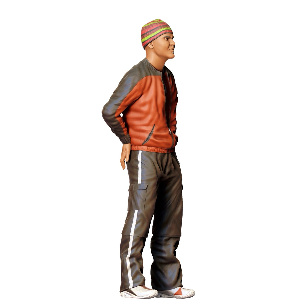 Miniatur Figur: Mann mit Mütze und Lederjacke (Nr. 281)