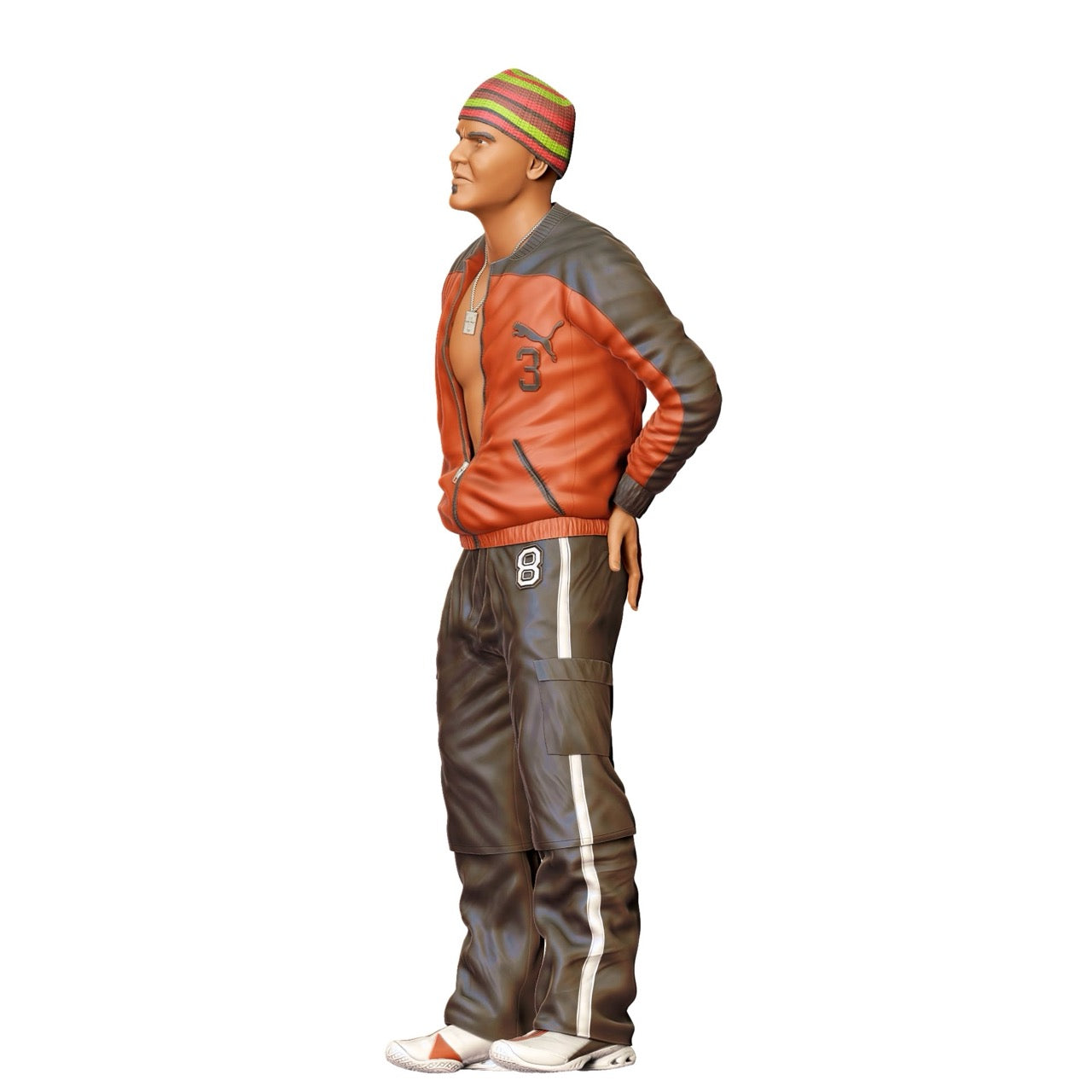 Miniatur Figur: Mann mit Mütze und Lederjacke (Nr. 281)