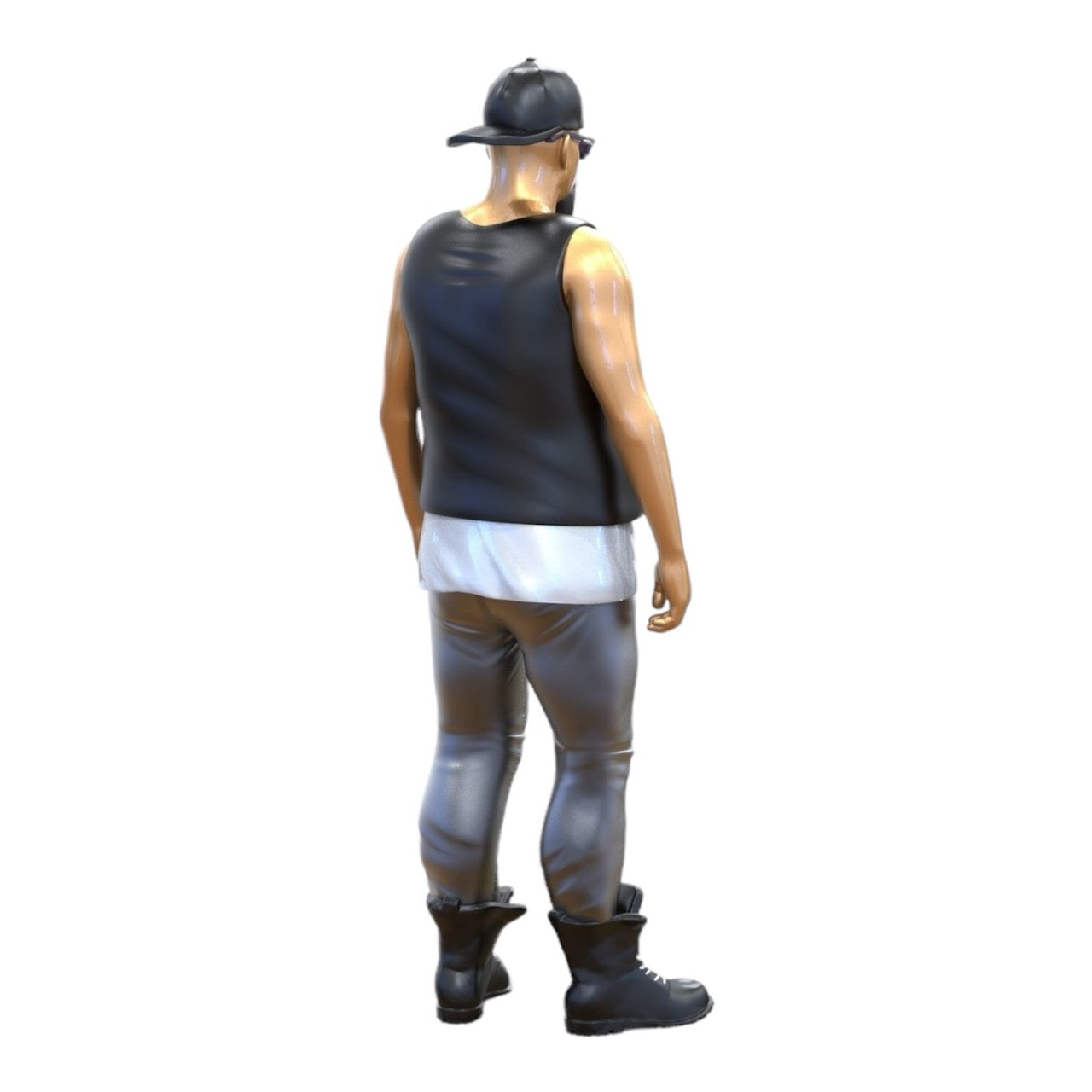 Miniatur Figur: Biker/Gang Mitglied mit Weste und Sonnenbrille (Nr. 285)