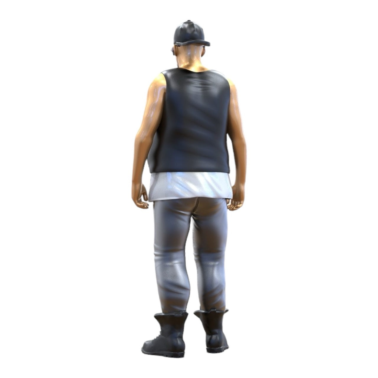 Miniatur Figur: Biker/Gang Mitglied mit Weste und Sonnenbrille (Nr. 285)