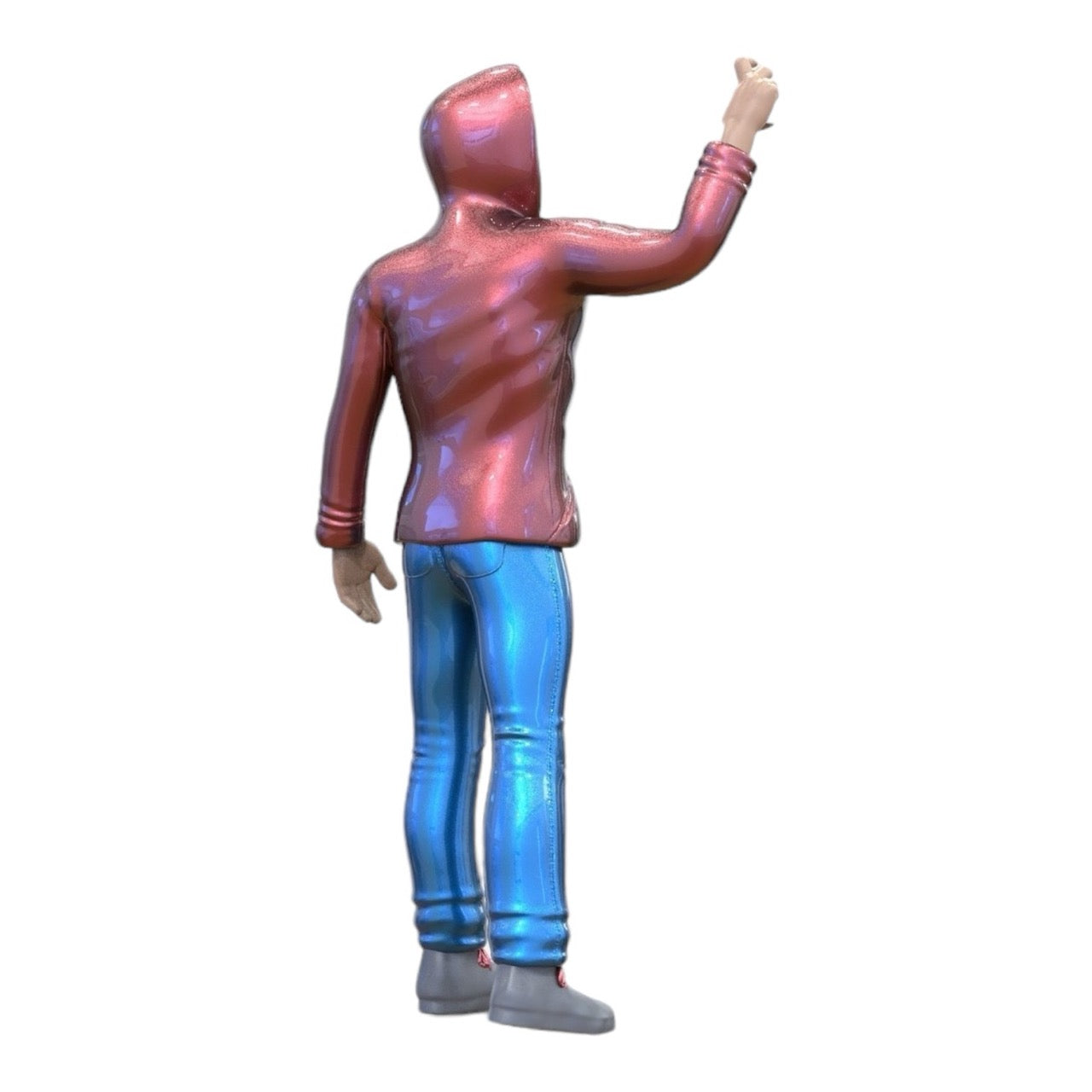 Miniatur Figur: Jungendlicher Sprayer - Junger Mann mit Kapuzenpulli und Graffiti Spraydose (Nr. 286)