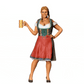 Miniatur Figur Oktoberfest: Wiesen Gäste: Frau mit traditionellem Dirndl Outfit und Bier Krug (Nr. 290)