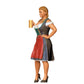 Miniatur Figur Oktoberfest: Wiesen Gäste: Frau mit traditionellem Dirndl Outfit und Bier Krug (Nr. 290)