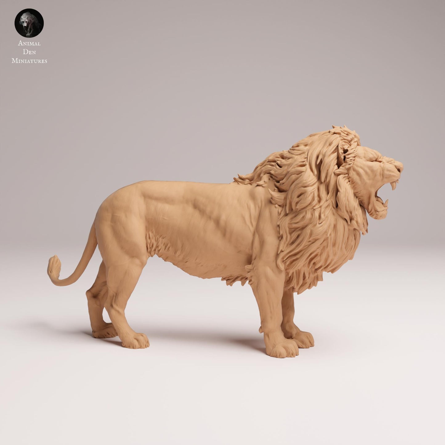 Produktfoto Tier Figur Diorama, Modellbau: 0: Wildtier Figur: brüllender Löwe – Lion Roar (Ref 25_08_05)