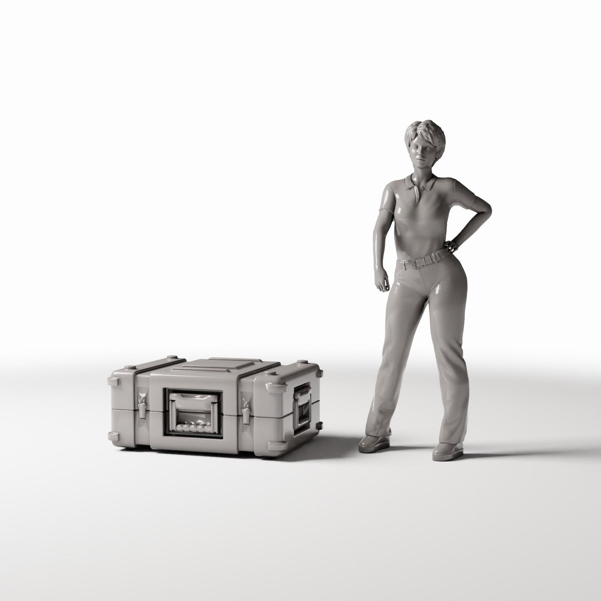 Diorama Modellbau Produktfoto 1: Diorama Militär: Militärische Transportkiste mit Einsatz (Ref. 368D)
