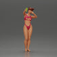 Diorama Modellbau Produktfoto 0: Diorama-Miniatur: Frau im Bikini macht Selfie am Strand, stehende Figur (Ref Nr. A69)