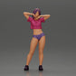 Diorama Modellbau Produktfoto 0: Diorama-Miniatur: Weibliche Figur im Bikini, kurzes Shirt & Haarband, posierend (Ref Nr. A97)