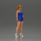 Diorama Modellbau Produktfoto 1: Diorama Figur: Weibliche Miniaturfigur stehend in kurzem Kleid mit Zöpfen und Sandalen (Ref Nr. A123)