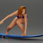 Diorama Modellbau Produktfoto 1: Diorama-Miniatur: Surferin kniend im Bikini auf Surfbrett, einzeln (Ref Nr. A119)