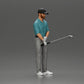 Diorama Modellbau Produktfoto 1: Diorama Figur: Miniatur-Golfer stehend mit Kappe, Handschuh und Golfschläger - Dioramafigur (Ref Nr. A143)