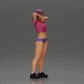 Diorama Modellbau Produktfoto 1: Diorama-Miniatur: Weibliche Figur im Bikini, kurzes Shirt & Haarband, posierend (Ref Nr. A97)