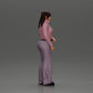 Diorama Modellbau Produktfoto 2: Diorama-Miniatur: Chola-Mädchen mit Zöpfen, Jacke, Top, Gürtel & Schlaghose (Ref Nr. A79)