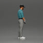 Diorama Modellbau Produktfoto 2: Diorama Figur: Miniatur-Golfer stehend mit Kappe, Handschuh und Golfschläger - Dioramafigur (Ref Nr. A143)