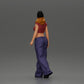 Diorama Modellbau Produktfoto 3: Miniatur-Figur: Hip-Hop Lowrider Frau mit Mütze, kurzem Top & Baggy-Hose (Ref Nr. A103)